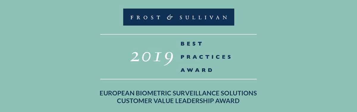 Herta Security recibe el premio Europe Customer Value Leadership Award de Frost & Sullivan por la excelencia de su biometría
