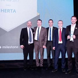 Herta premiada como «Milestone Solution Partner» del Año 2017